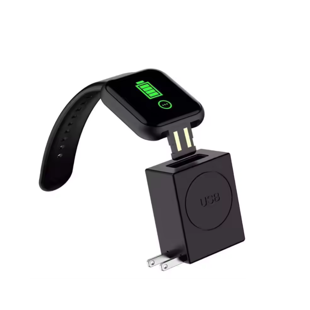 D20 Waterproof Touchscreen Smartwatch - Black